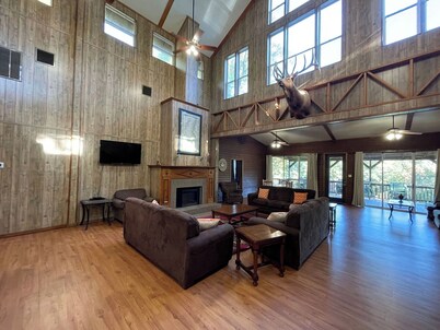 Spacious Lodge Retreat | Sleeps 24 | 8 Suites | Decks, Pond Views & Gathering Spaces