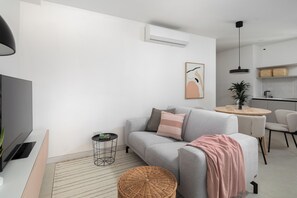 公寓, 城市景觀 | 起居區 | 平面電視