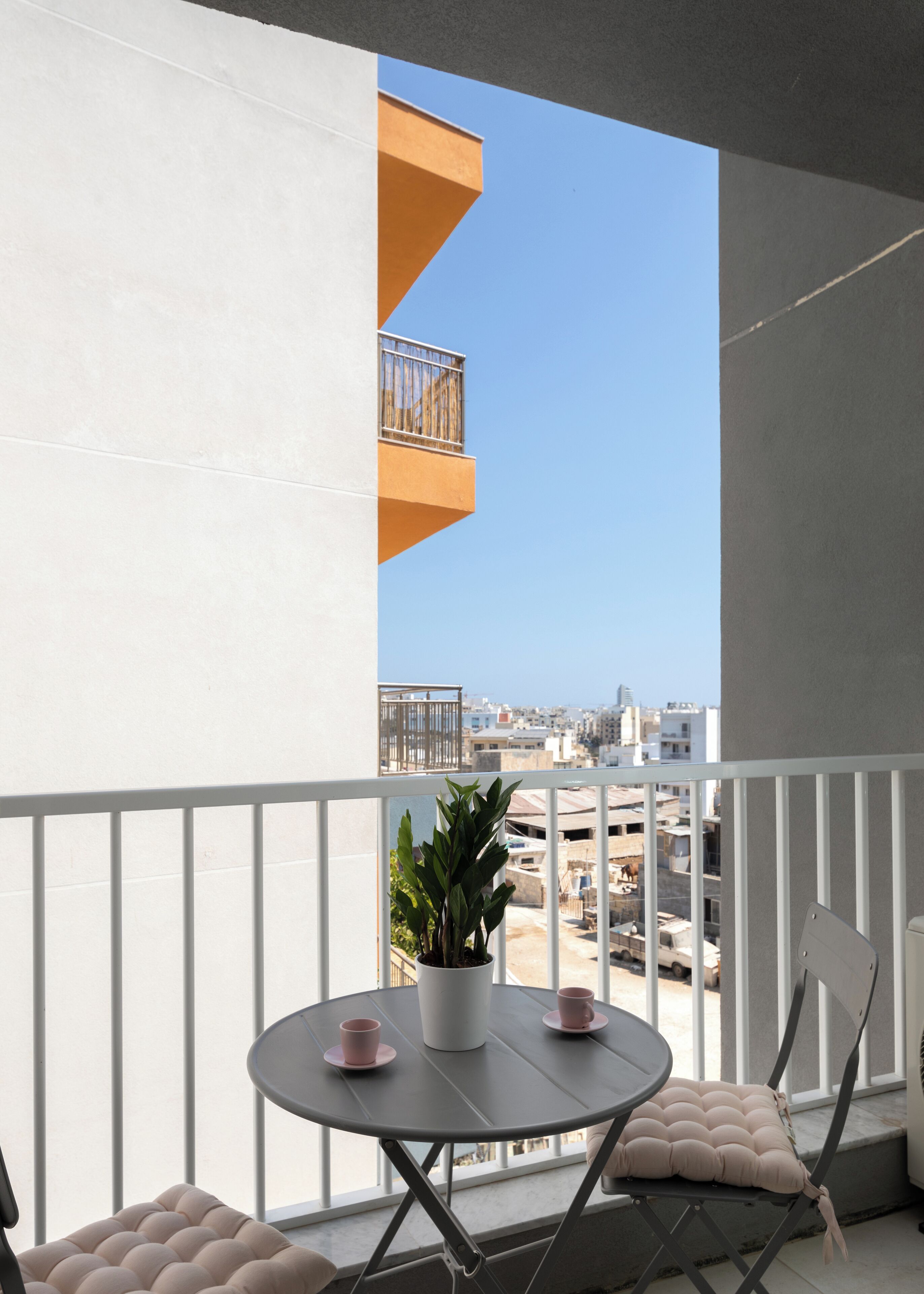 Appartement, uitzicht op stad | Buiten dineren