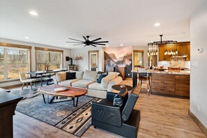 TV, fireplace, video games, table football - Exclusive Riverfront Estate - Two Private Homes (Kalispell)