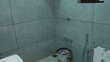 Shower, towels, soap