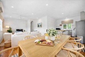 Dining - Walk to Suncorp | Queenslander with Studio | City Views | Deck + Parking (Red Hill)