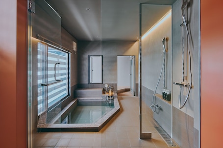 Villa, Non Smoking | Bathroom | Hair dryer, slippers, bidet, heated floors. Villa El Cielo Myoko