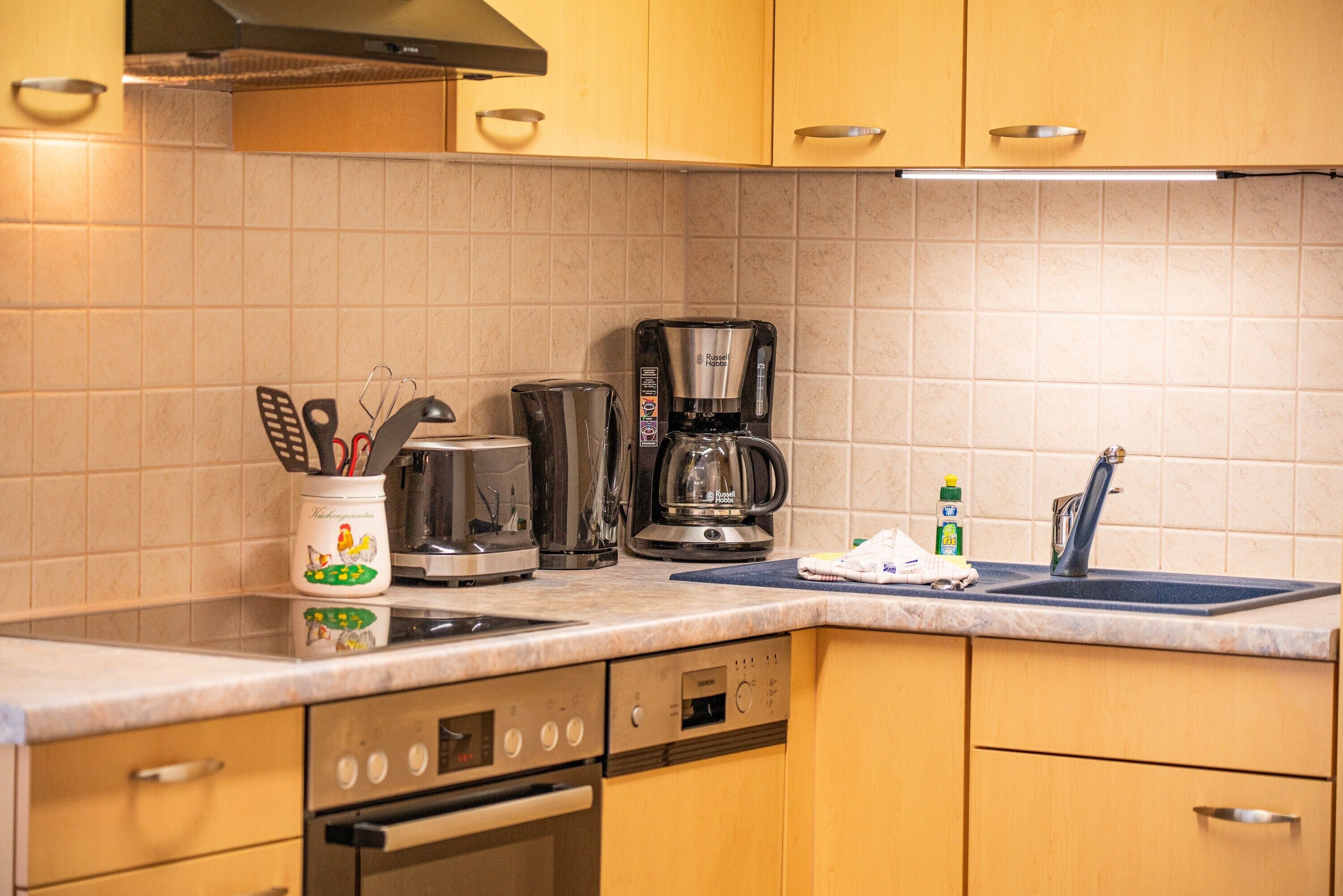 Fridge, oven, stovetop, dishwasher