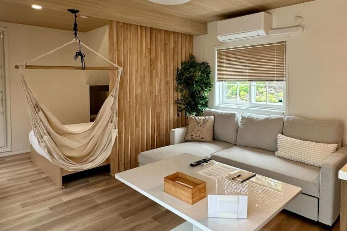 客房, 无烟房, 桑拿浴 (Keyaki,UpTo5Guest,JetBath,FirePit&BBQ) | 起居区