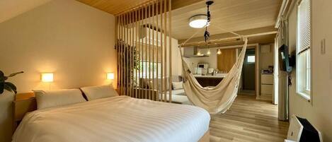 Keyaki (up to 4, ideal for 2): Sauna, jet bath, fire pit, BBQ, Non-smoking | Individually decorated, individually furnished, free WiFi, bed sheets