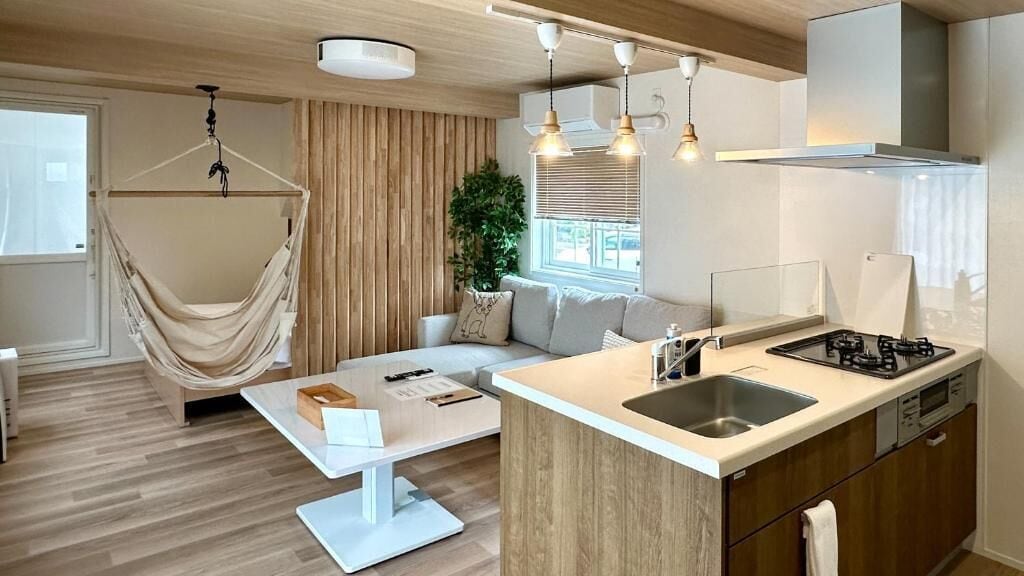 Room, Non Smoking, Sauna (Keyaki,UpTo4Guest,JetBath,FirePit,BBQ) | Dapur peribadi | Peti sejuk, ketuhar gelombang mikro, dapur, cerek elektrik 