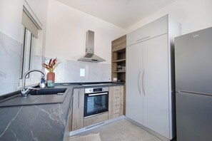 Penthouse, City View | Private kitchen - Corner Terrace 1BR Penthouse - Sea Views (St. Paul's Bay)