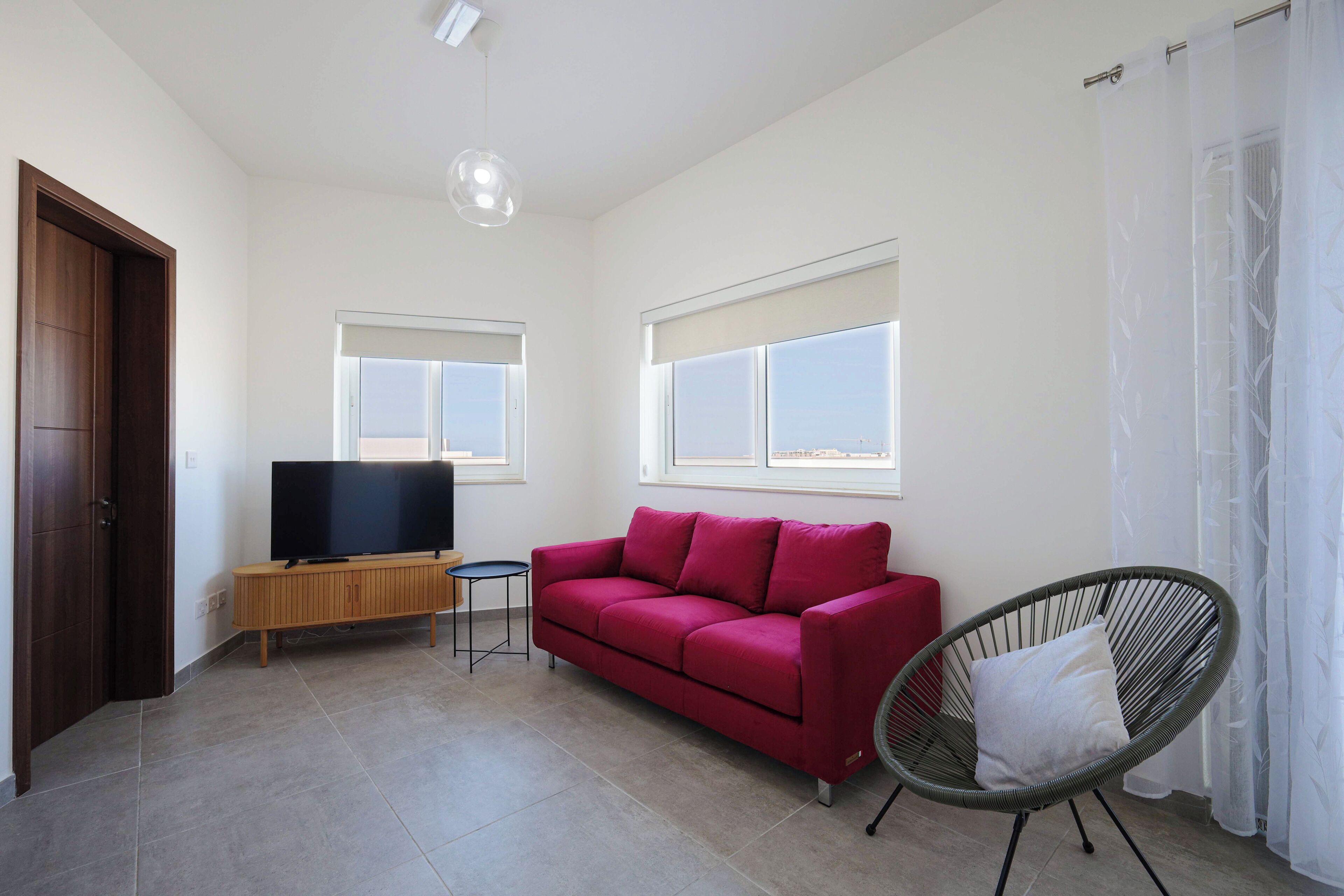 Penthouse, City View | Living area
