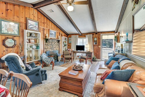 Porch & Fireplace! 150-Acre Noxapater Retreat