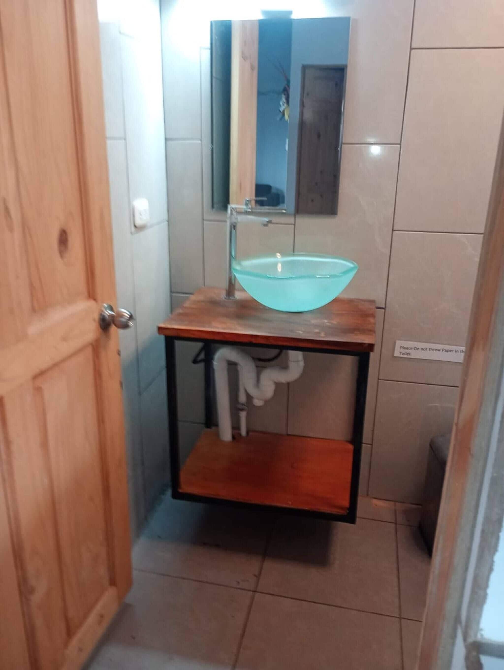 Ferienhaus, 1 Schlafzimmer, barrierefrei, Balkon | Badezimmer