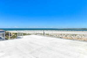 On the beach, beach towels, surfing, motor boating - Oceanfront, Steps to Sand, Incredible Views, Private Pool, Fenced, Spacious Balconies, Rooftop Decks (st augustine)