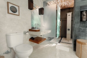 Artículos de tocador gratuitos, bidet, toallas, jabón
