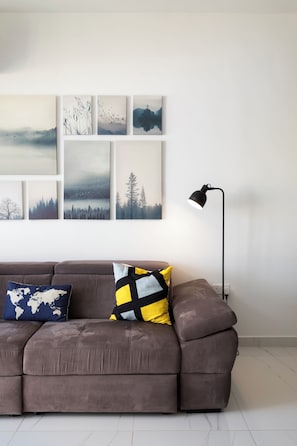 Apartment, Valley View | Living area - 3BR Country Retreat with Large Terrace (Zebbug)