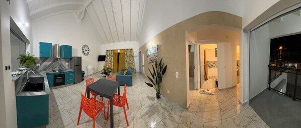 Private kitchen - Elegance & relaxed living in Saint-François - Large F2 near the beach (Saint-François)