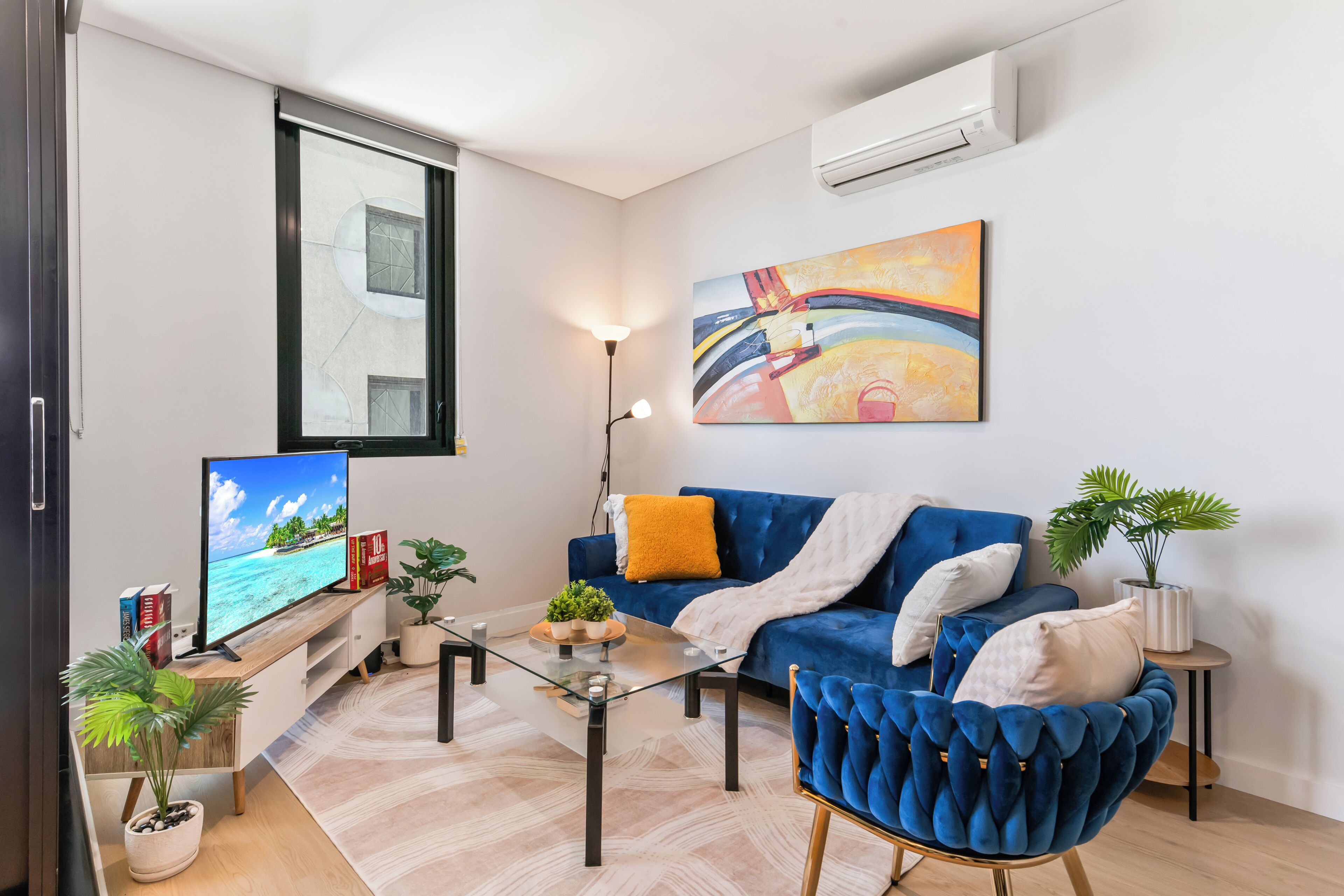 Smart TV, table football, books