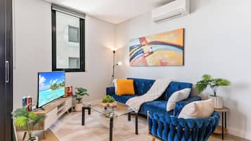 Smart TV, table football, books