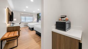 Standard Room, 2 Queen Beds, Non Smoking | Desk, blackout drapes, iron/ironing board, free WiFi