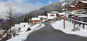 Property grounds - Chalet Beaumont is a spacious yet cosy chalet, just 400 meters from the slopes. (Peisey Vallandry)
