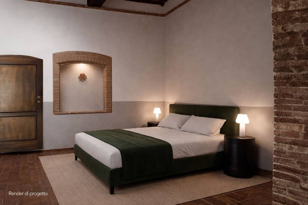 Neljän hengen comfort-huone, näköala puutarhaan | Työpöytä, kannettavalle tietokoneelle sopiva työtila, pimennysverhot