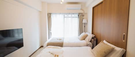 3 chambres, fer et planche Ă repasser, Wi-Fi, draps fournis