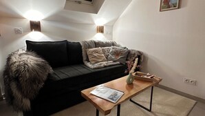 Living area - Apartment 2/4 pers Lac de Chabarrou Cauterets summer/winter (Cauterets)