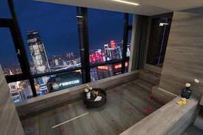 Luxury Double Room, City View | View from room - Chongqing Laizhu Qianxun Sky Hotel (Chongqing)