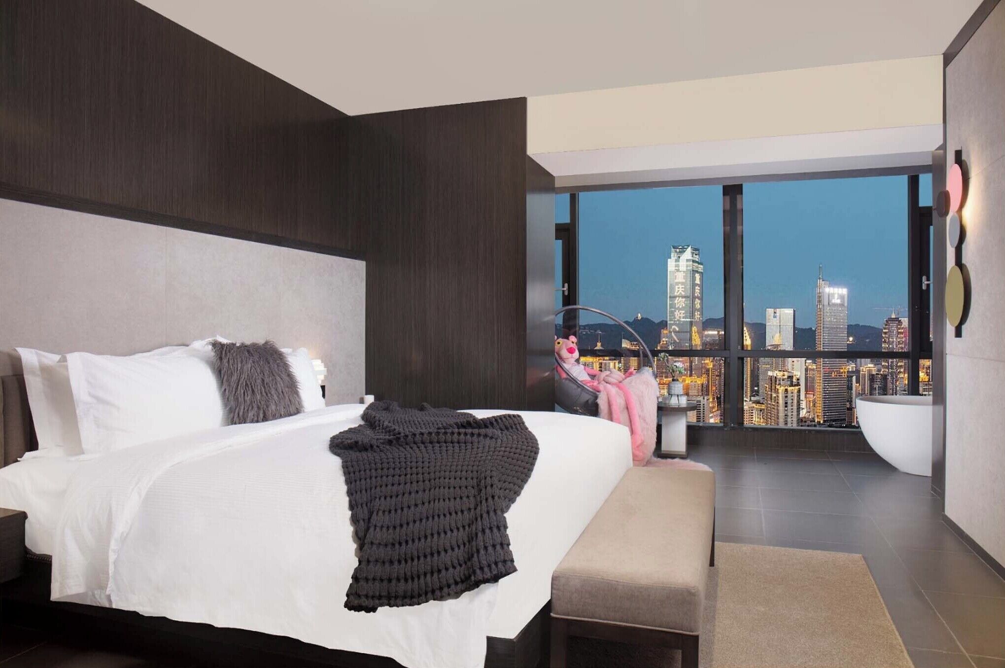 Family Double Room, City View | Minibar, laptop workspace, blackout drapes, soundproofing