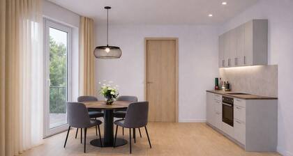 Appartement 'Pink Lady' avec vue sur la montagne et grand balcon