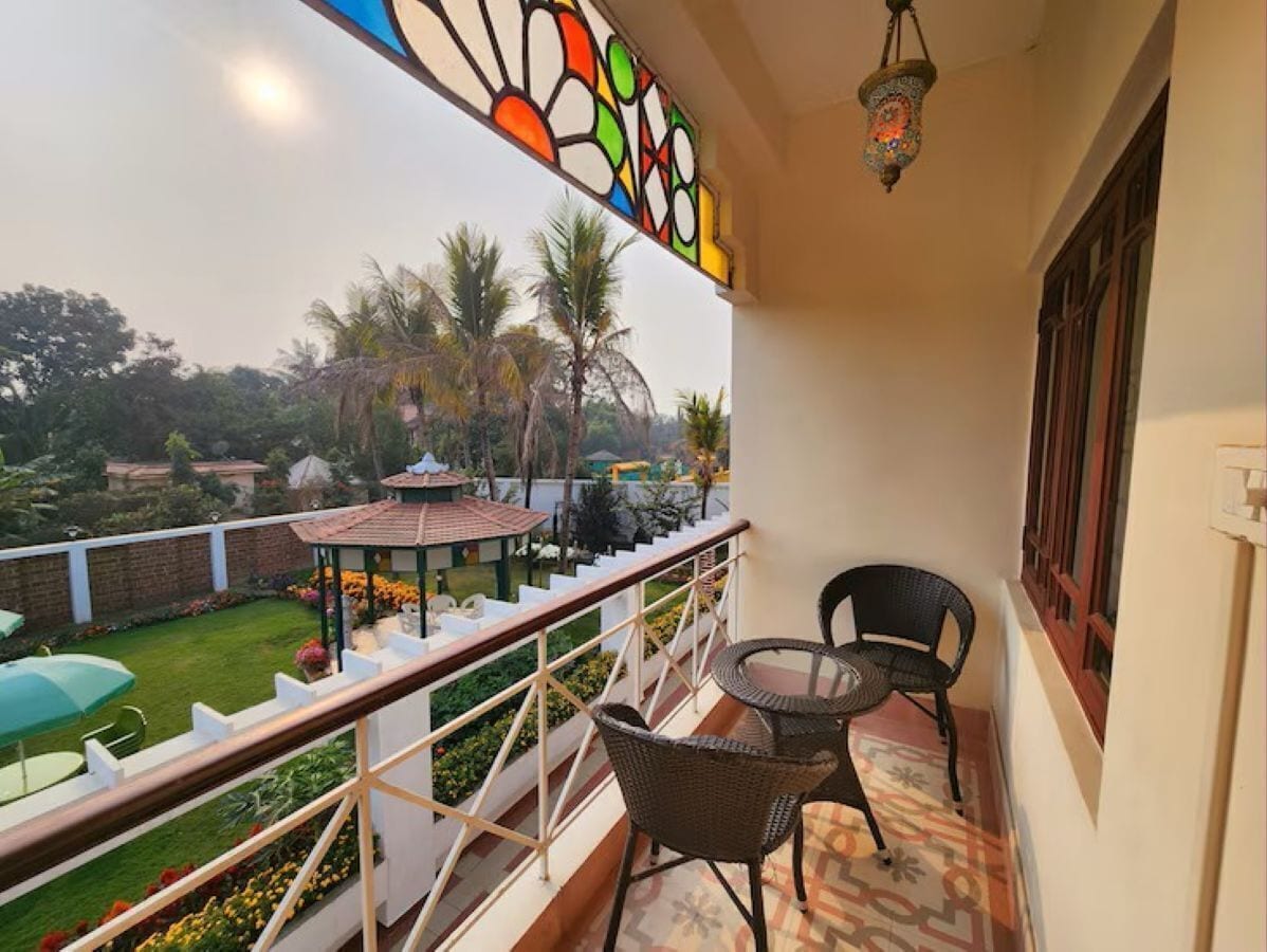 Chambre Double Deluxe, balcon, vue jardin | Balcon