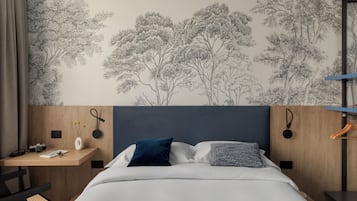 Minibar, una scrivania, insonorizzazione, Wi-Fi gratuito