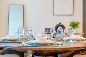 Dining - Skyline and Pool View, Furnished, Downtown (Dubai)