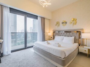 3 bedrooms, iron/ironing board, WiFi, bed sheets - Premium 3BR | Full Burj Khalifa & Fountain View (Dubai)