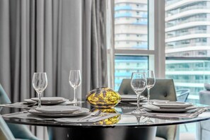 Dining - Burj Khalifa View, Furnished, Near Dubai Mall (Dubai)