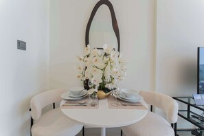 Dining - Sleek & Cozy Studio - Central MBR City, Dubai (Dubai)