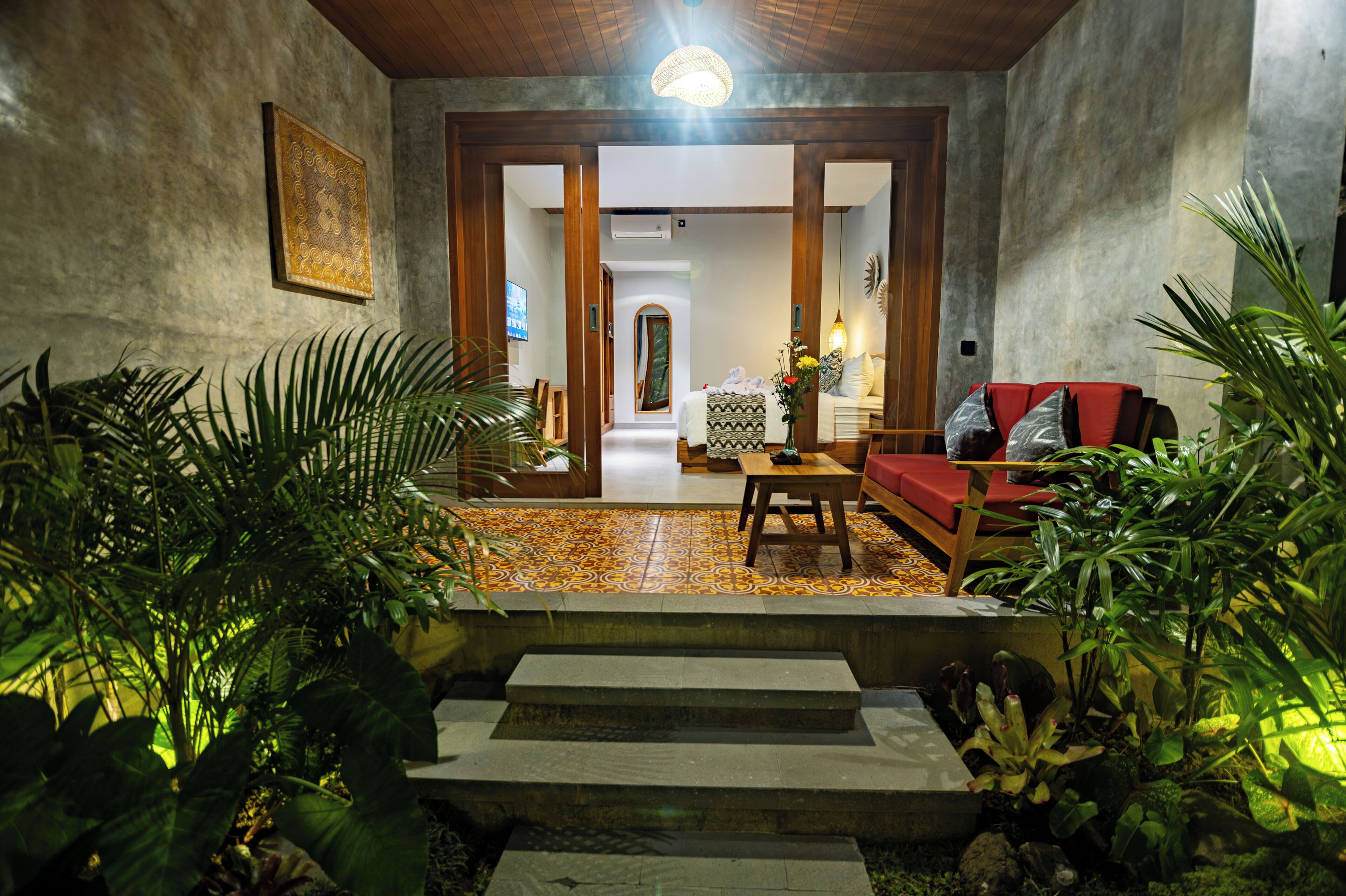 Chambre Double Supérieure, vue jardin | Terrasse/Patio