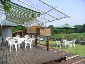 Outdoor dining - Pension Ichibanboshi (Naganohara)