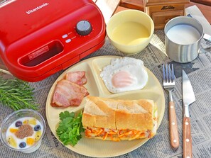 Breakfast meal - Coton Hitachinaka Glamp Villa (Hitachinaka)