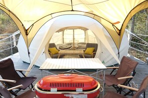 Outdoor dining - Hiruzen Shiogama Camping Village (Maniwa)