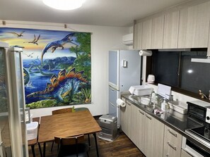 Private kitchen - Dinosaur Guesthouse (Katsuyama)