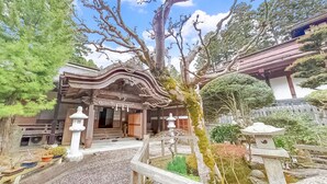 Un edificio japonés tradicional con techo curvo y detalles de madera ornamentados.