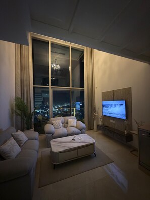 TV - Velantra Sky Duplex 
Luxury High-Rise Stay with Panoramic Views (Gurugram)