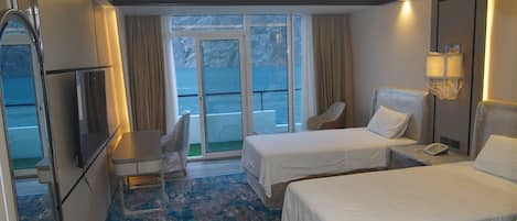 Blackout drapes, iron/ironing board, free WiFi