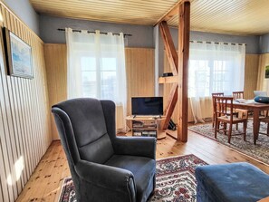 TV, fireplace - Wonderful private villa for 4 people with WIFI, TV and pets allowed (Hohenbucko)