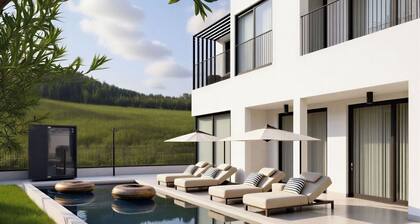 Maison de vacances privée avec climatisation, bain à remous, piscine privée, WIFI, TV, terrasse