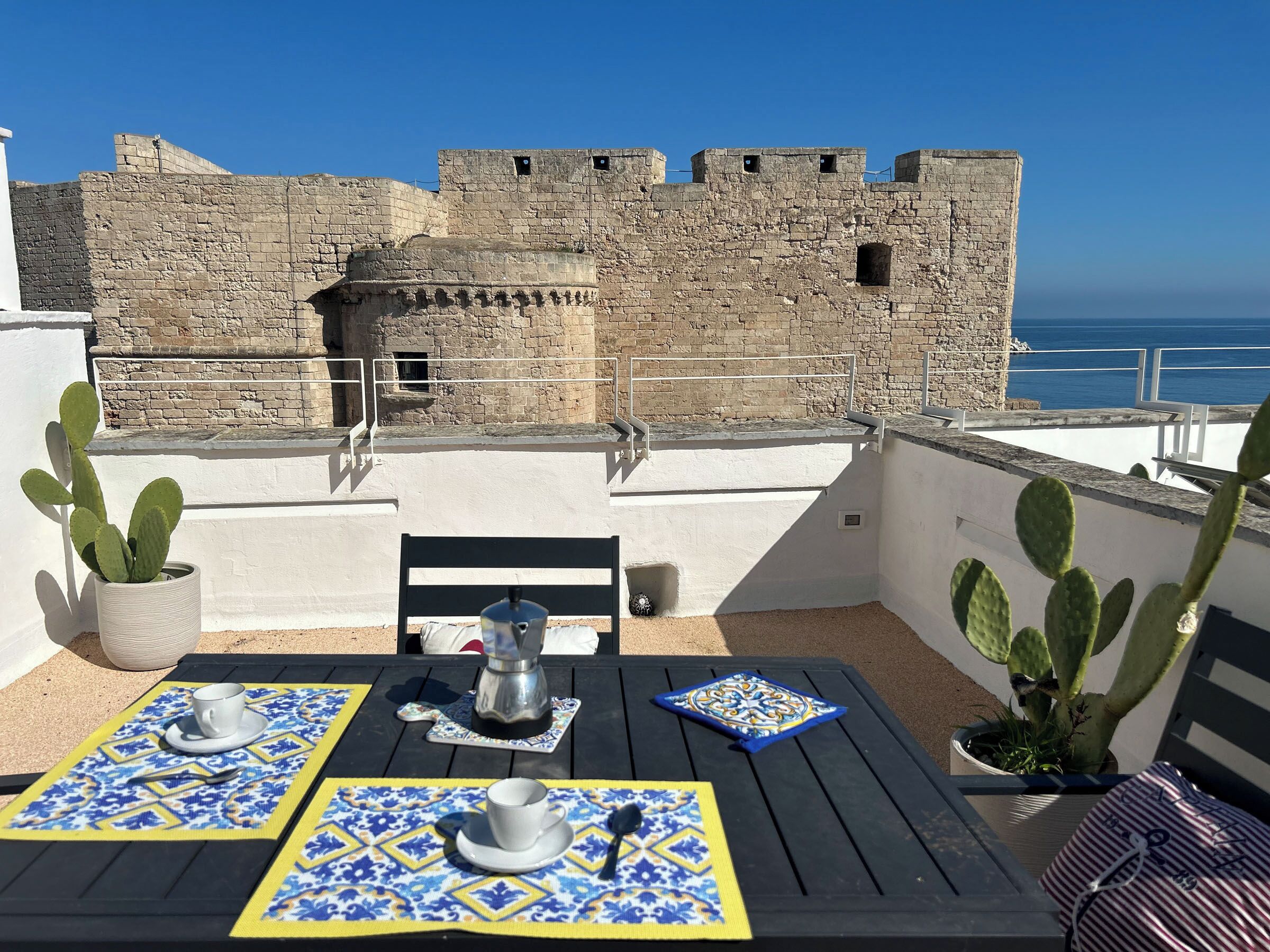 Panoramic Duplex, 1 Queen Bed with Sofa bed, Kitchen, Sea Facing | Terrace/patio