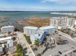 Exterior - 3BD bay side condo with view of the bay and outdoor pool, just steps to the beach (Ocean City)