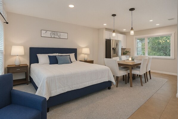 Iron/ironing board, WiFi, bed sheets