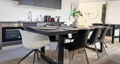 Industrie-Gruppenloft · 12 Personen · Spa, Spielbereich