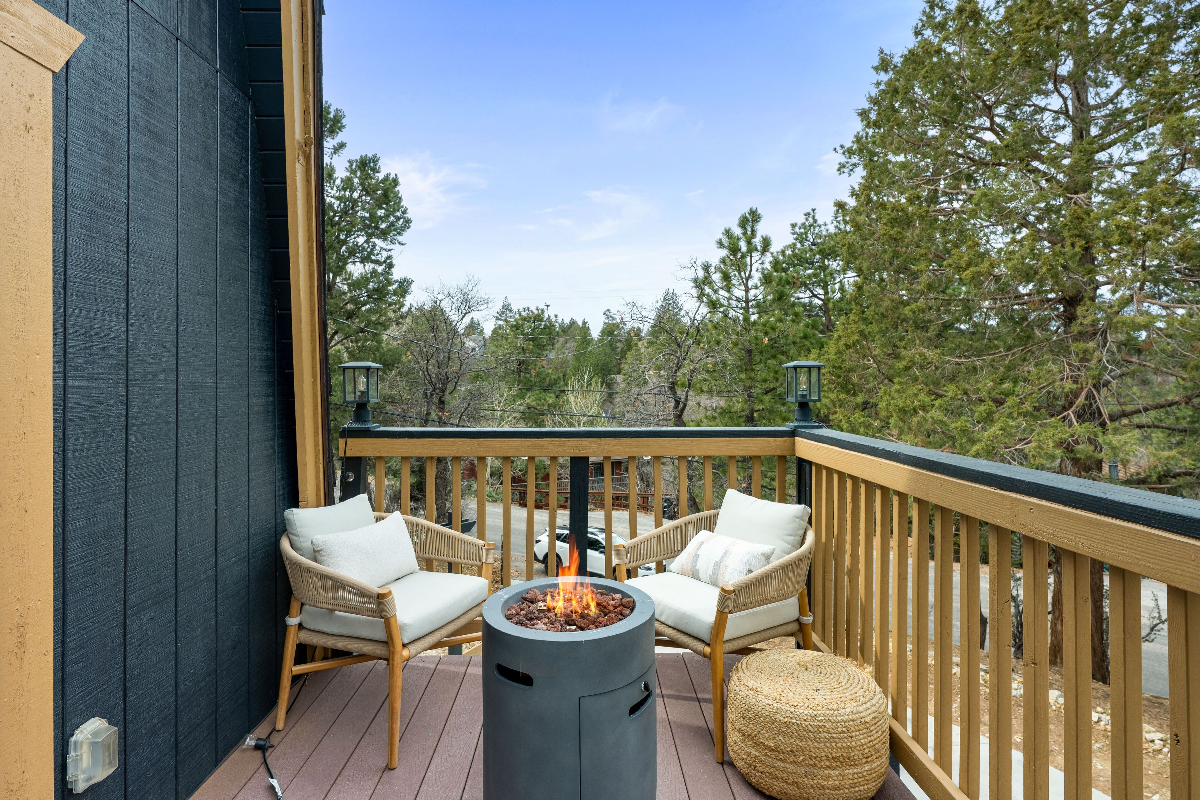 Signature-Ferienhütte, 3 Schlafzimmer, Whirlpool, Bergblick | Balkon